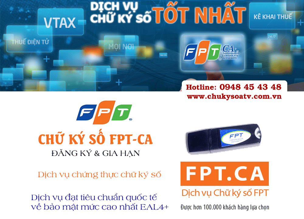 Chữ ký số fpt thái nguyên