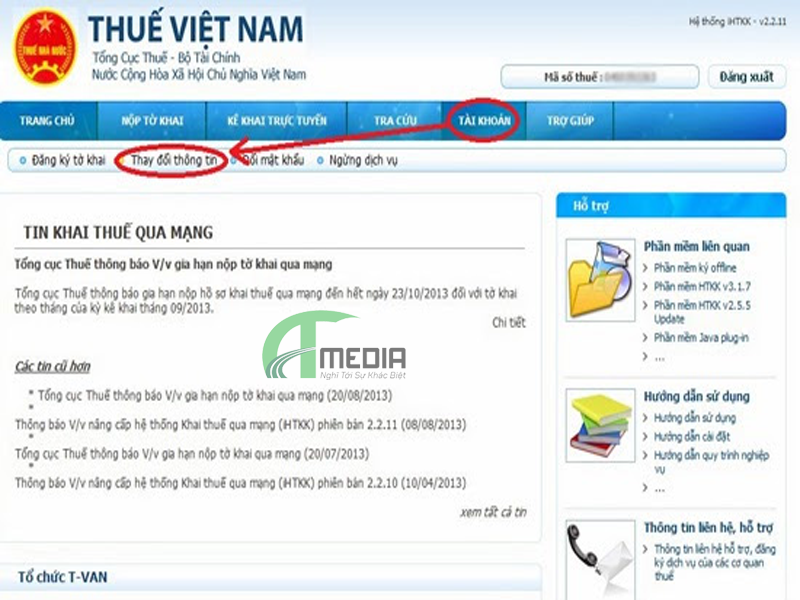Hướng dẫn thay đổi, cập nhật Chữ ký số trên thuế