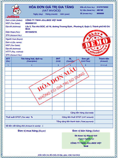 mẫu hóa đơn điện tử tại quảng nam